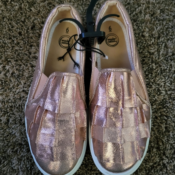 wonder nation Other - Rose Gold Slip on Tennis Shoes